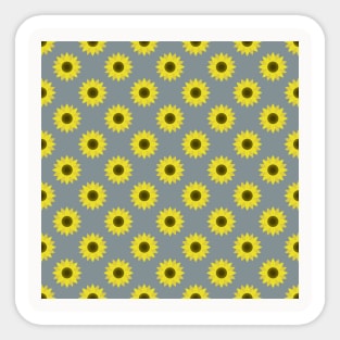 Sunflowers Neck Gator Gray Sunflower Sticker